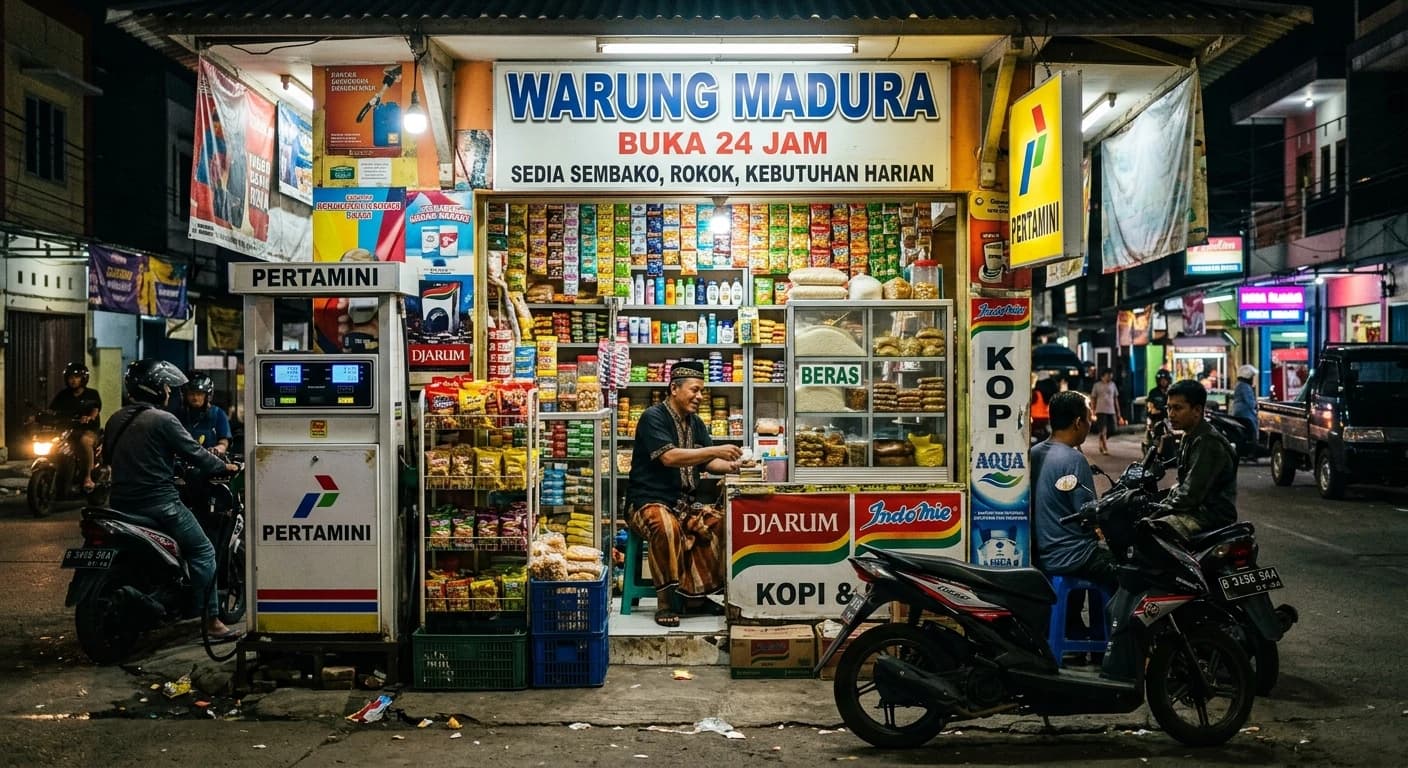 Tutup Cuma Saat Kiamat: Mengapa Warung Madura Makin Menjamur di Jakarta?