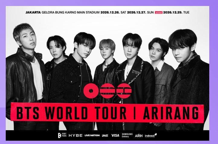 BTS WORLD TOUR ‘ARIRANG’ Jakarta 2026, Konser 3 Hari di GBK, Tiket Resmi Sold Out